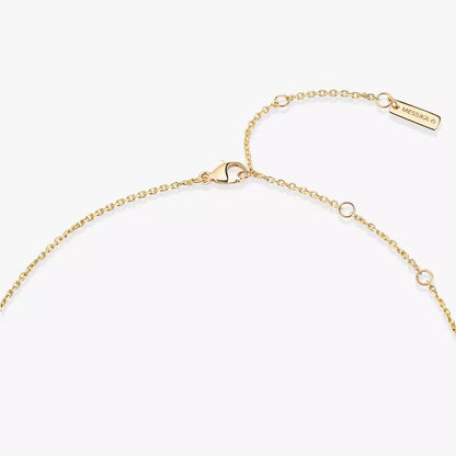 [Super Jewellery]Lucky Eye Diamond Necklace in Rose Gold and Turquoise