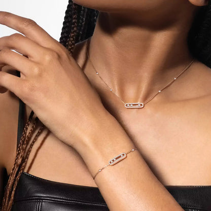 [Super Jewellery]Pavé Baby Move Diamond Bracelet