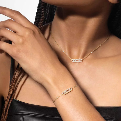 [Super Jewellery]Pavé Baby Move Diamond Bracelet