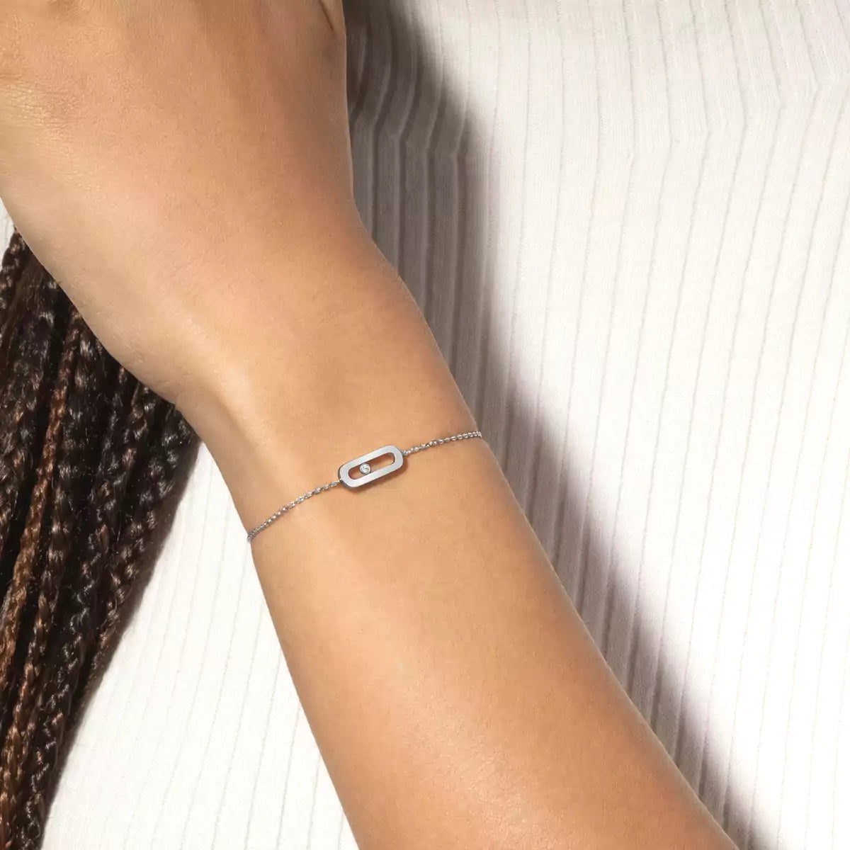 [Super CiCi]Move Uno Diamond Bracelet