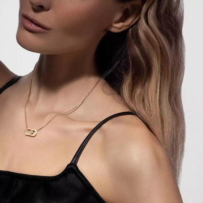 [Super Jewellery]So Move Diamond Necklace in Gold