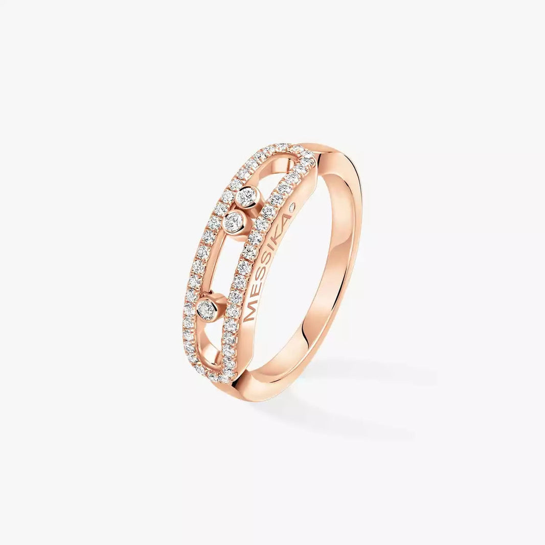 [Super Jewellery] Baby Move Gold Diamond Pave_ Ring