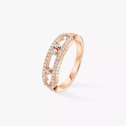 [Super Jewellery] Baby Move Gold Diamond Pave_ Ring