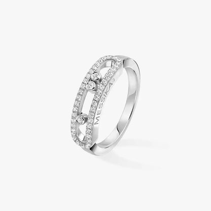 [Super Jewellery] Baby Move Gold Diamond Pave_ Ring