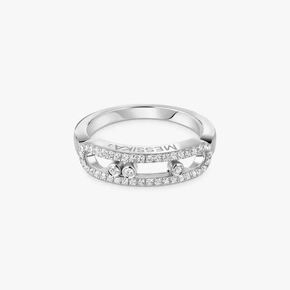 [Super Jewellery] Baby Move Gold Diamond Pave_ Ring