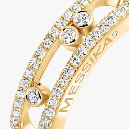 [Super Jewellery] Baby Move Gold Diamond Pave_ Ring