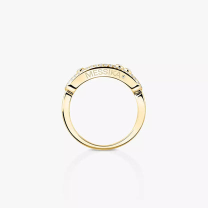 [Super Jewellery] Baby Move Gold Diamond Pave_ Ring
