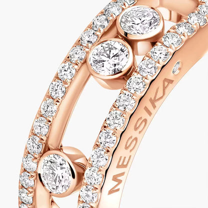 [Super Jewellery] Move Gold Diamond Pave_ Ring
