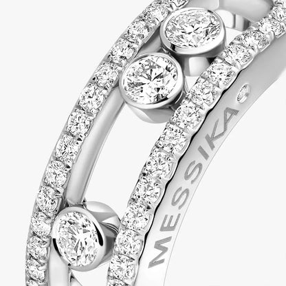 [Super Jewellery] Move Gold Diamond Pave_ Ring