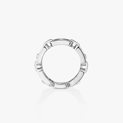 [Super Jewellery]Move Link Pave_-Set Diamond Ring in Gold