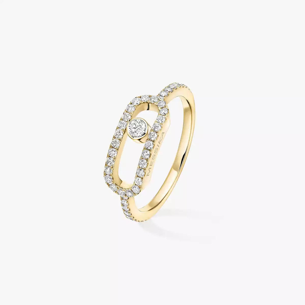 [Super Jewellery]Move Uno Diamond Ring in Gold