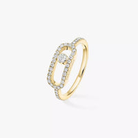 [Super Jewellery]Move Uno Diamond Ring in Gold
