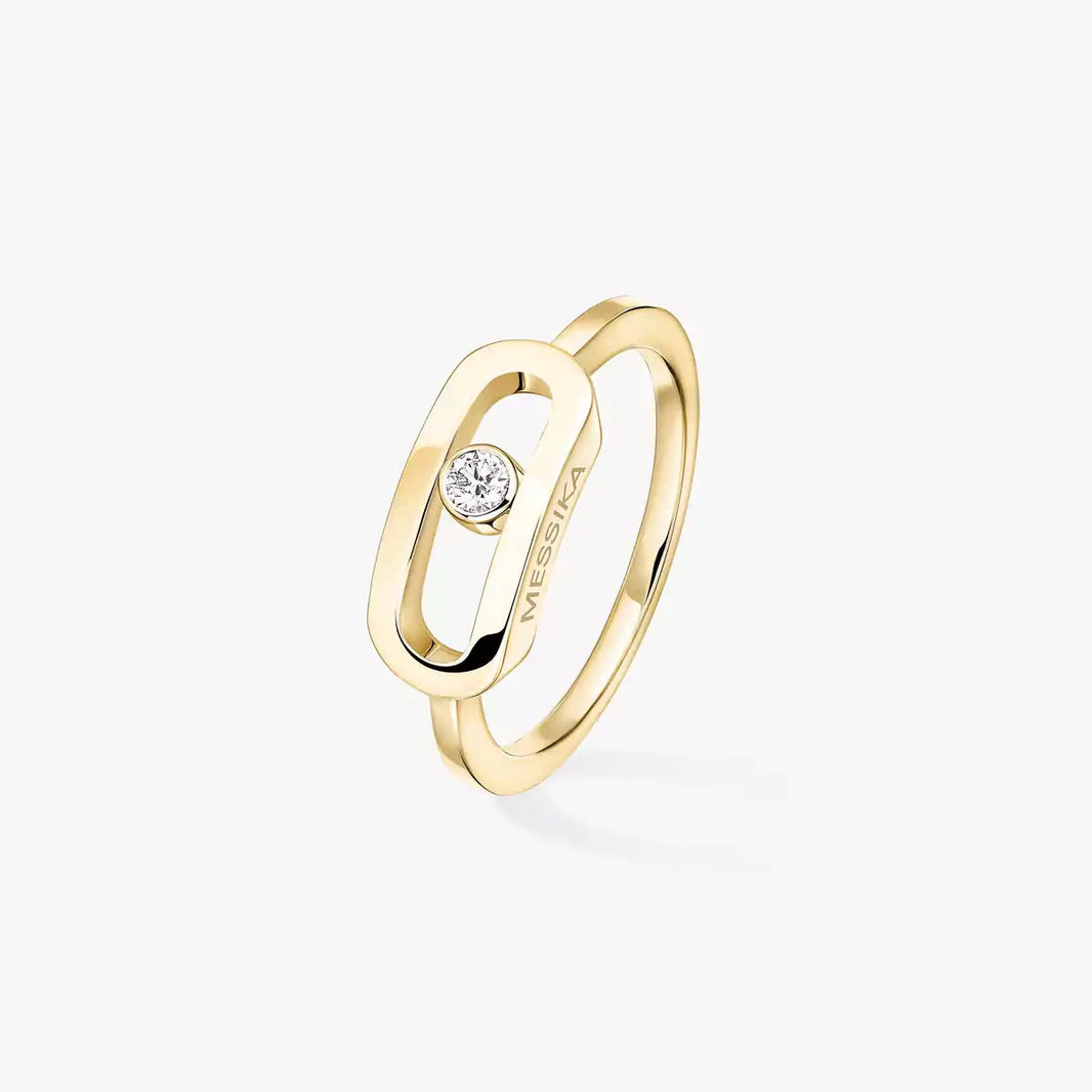[Super Jewellery]Move Uno Diamond Ring in Gold