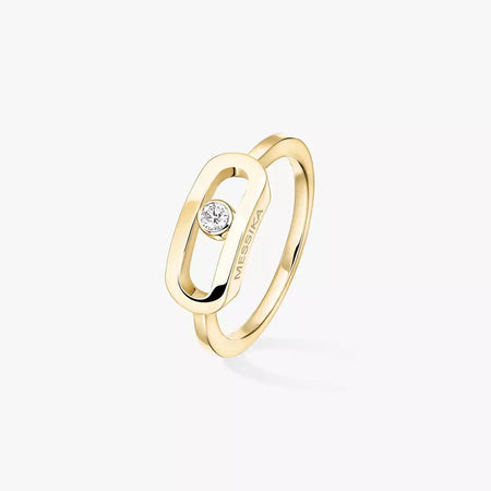 [Super Jewellery]Move Uno Diamond Ring in Gold