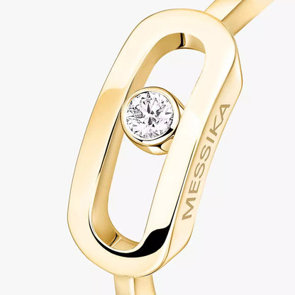 [Super Jewellery]Move Uno Diamond Ring in Gold