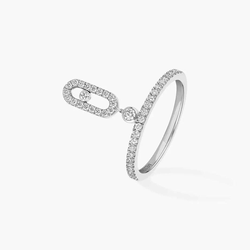 [Super Jewellery] Move Uno Diamond Ring