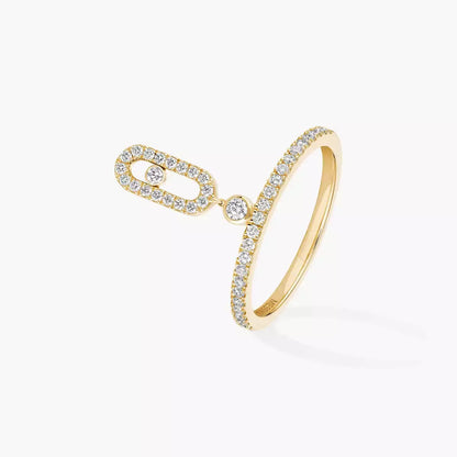 [Super Jewellery] Move Uno Diamond Ring