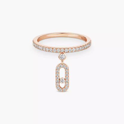 [Super Jewellery] Move Uno Diamond Ring