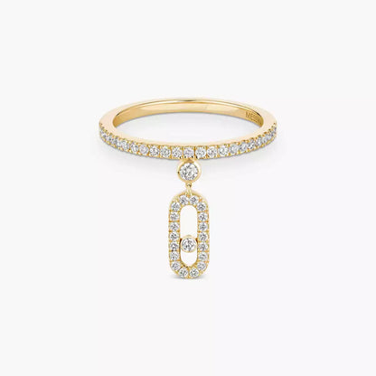 [Super Jewellery] Move Uno Diamond Ring