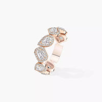 [Super Jewellery] Diamond Wedding Ring My Twin