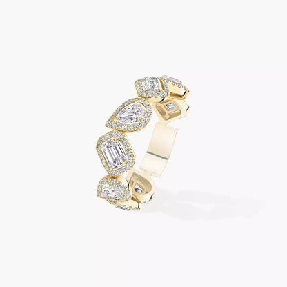 [Super Jewellery] Diamond Wedding Ring My Twin