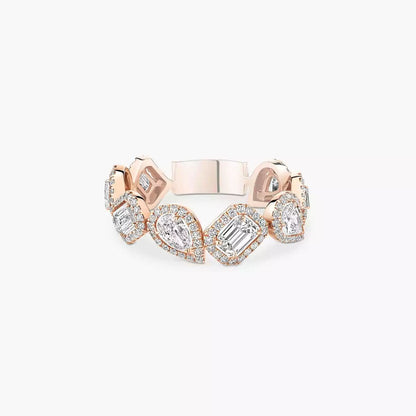 [Super Jewellery] Diamond Wedding Ring My Twin