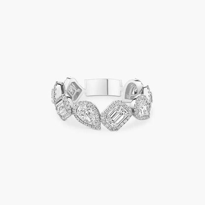 [Super Jewellery] Diamond Wedding Ring My Twin