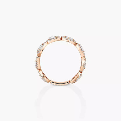[Super Jewellery] Diamond Wedding Ring My Twin
