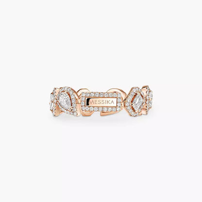 [Super Jewellery] Diamond Wedding Ring My Twin