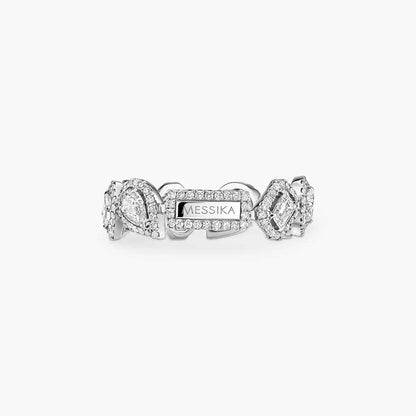 [Super Jewellery] Diamond Wedding Ring My Twin