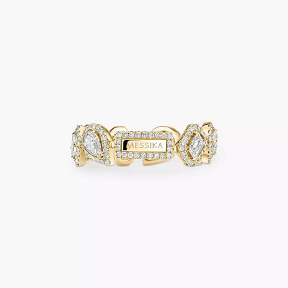 [Super Jewellery] Diamond Wedding Ring My Twin