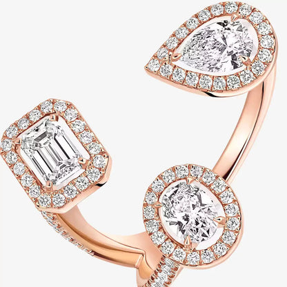 [Super Jewellery]  Diamond Ring 0,25ct My Twin Trilogy