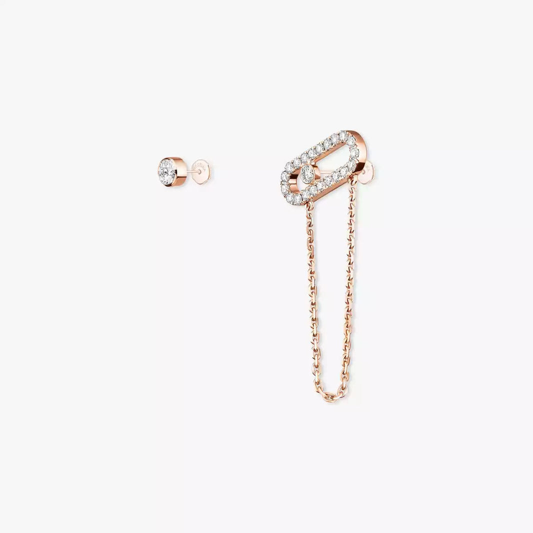 [Super Jewellery]Move Uno Diamond Earrings