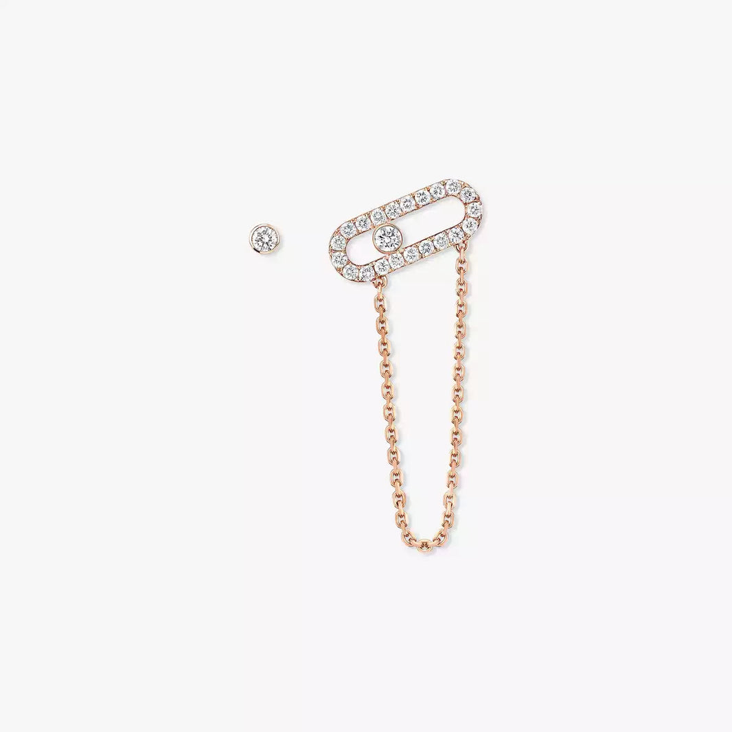 [Super Jewellery]Move Uno Diamond Earrings
