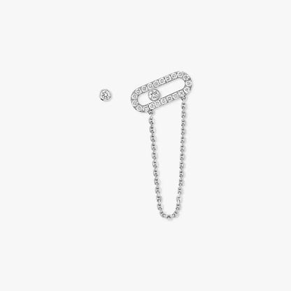 [Super Jewellery]Move Uno Diamond Earrings