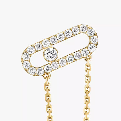 [Super Jewellery]Move Uno Diamond Earrings