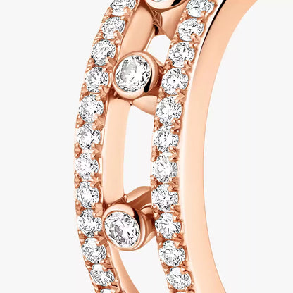 [Super Jewellery]Diamond Pave_ Hoop Earrings Move