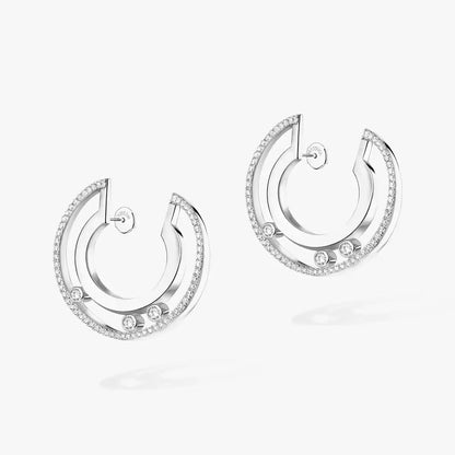 [Super Jewellery] Move Romane Small Diamond Hoop Earrings