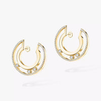 [Super Jewellery] Move Romane Small Diamond Hoop Earrings