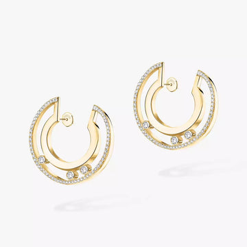 [Super CiCi] Move Romane Small Diamant-Creolen