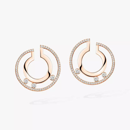 [Super Jewellery] Move Romane Small Diamond Hoop Earrings