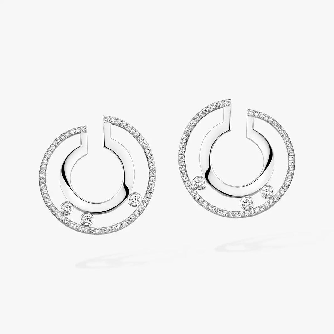 [Super Jewellery] Move Romane Small Diamond Hoop Earrings