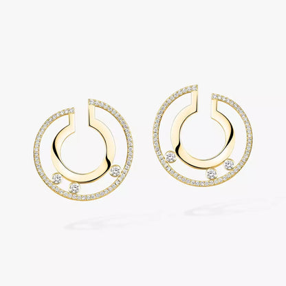 [Super Jewellery] Move Romane Small Diamond Hoop Earrings