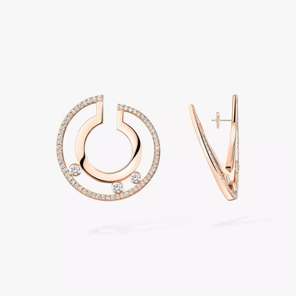 [Super Jewellery] Move Romane Small Diamond Hoop Earrings