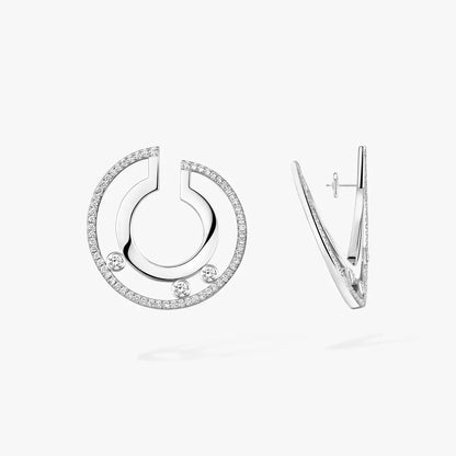 [Super Jewellery] Move Romane Small Diamond Hoop Earrings