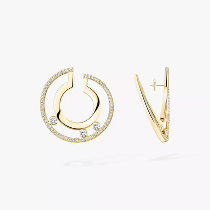[Super Jewellery] Move Romane Small Diamond Hoop Earrings