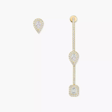 [Super CiCi]Diamond Drop Earrings My Twin