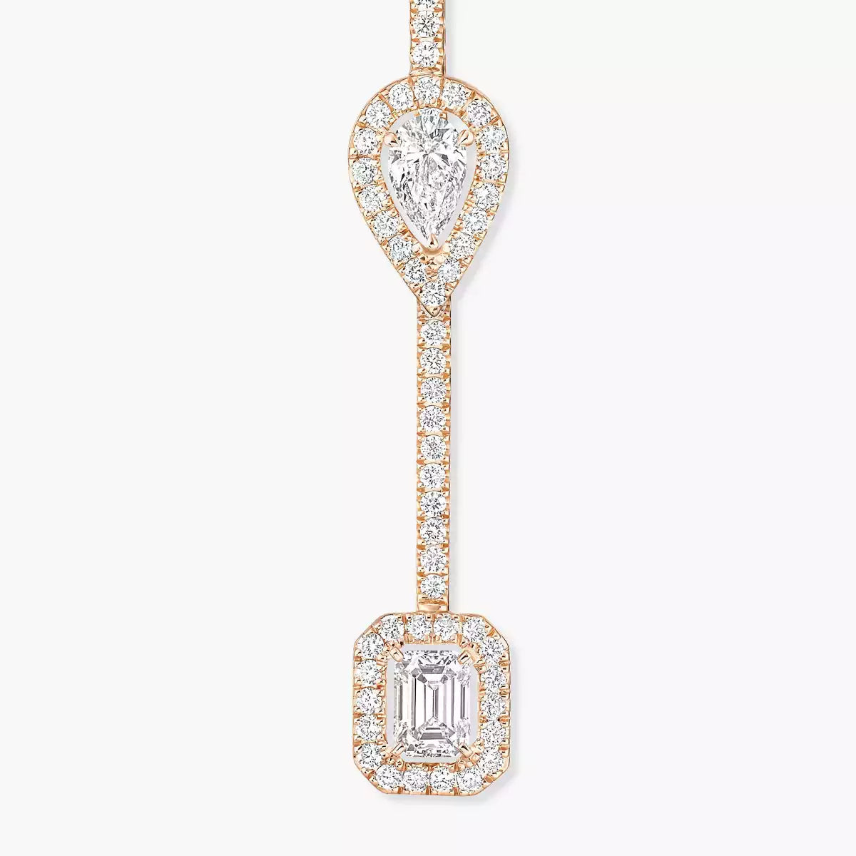 [Super CiCi]Diamond Drop Earrings My Twin