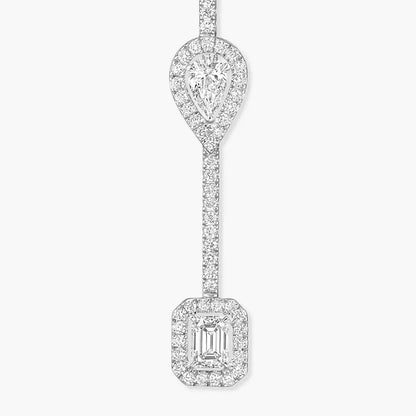 [Super Jewellery]Diamond Drop Earrings My Twin