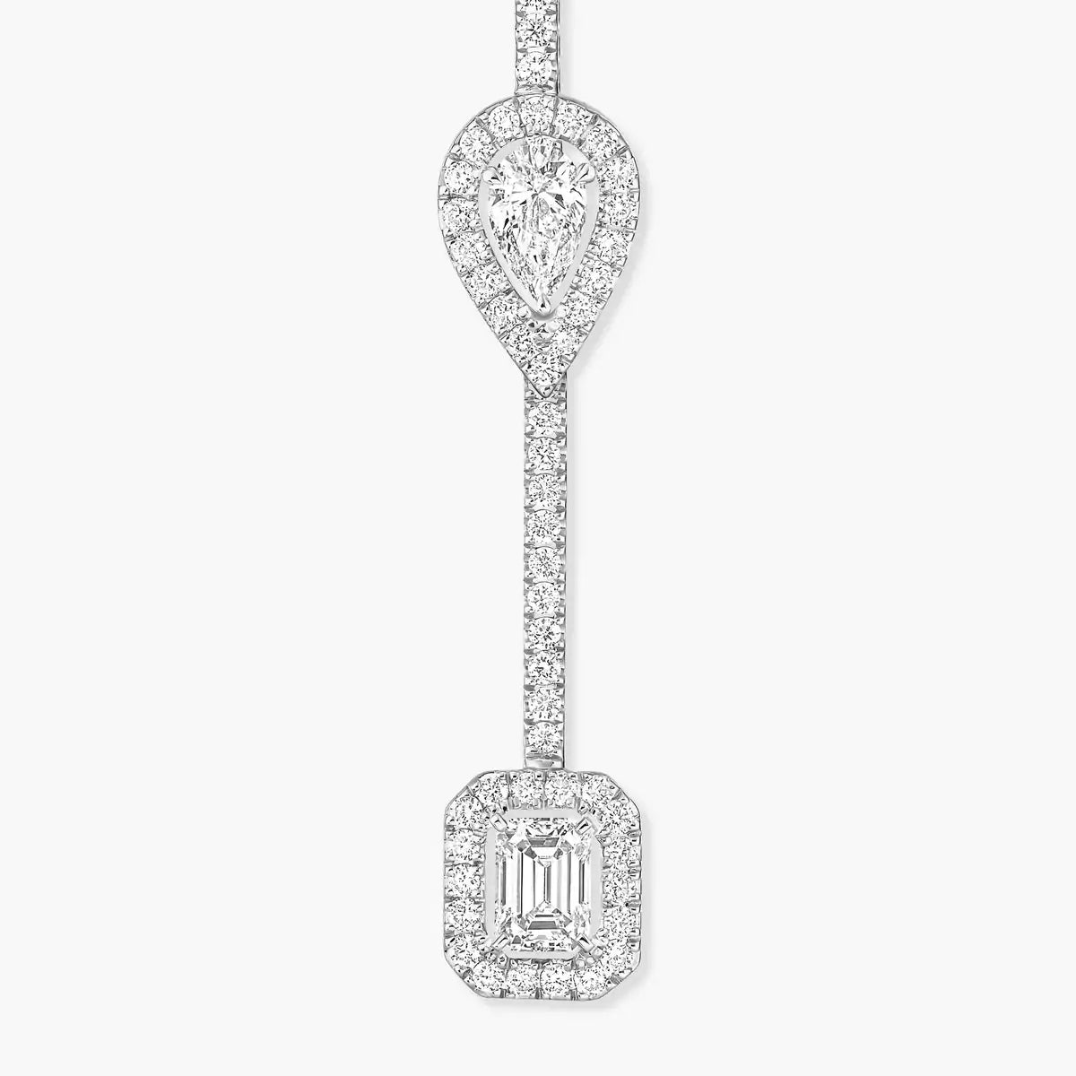 [Super CiCi]Diamond Drop Earrings My Twin